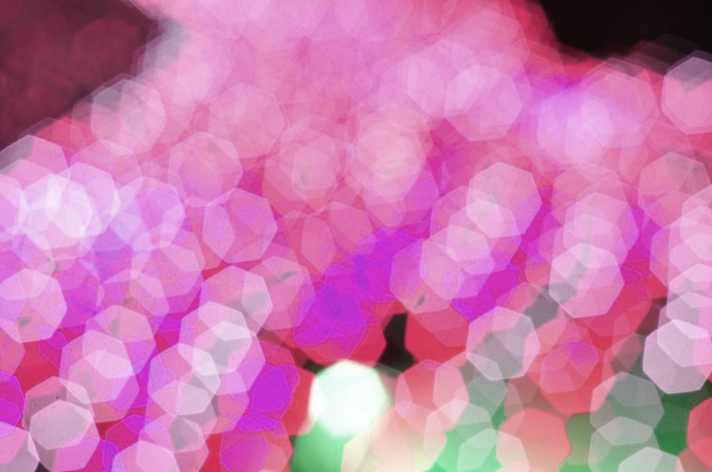 Colorful blurred dots.